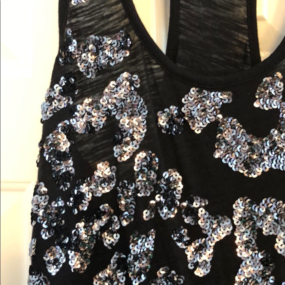 Sequined Racerback Express Top - Small - Picture 2 of 2